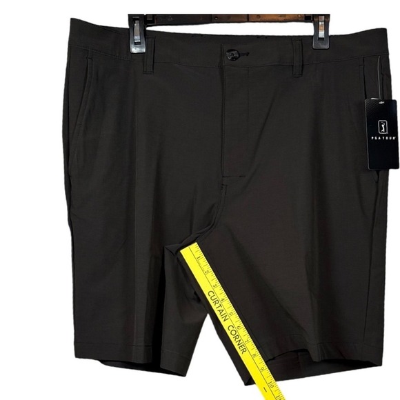 NWT PGA Tour Course Comfort, 4-Way Stretch, Black, Size 38 - Picture 4 of 11